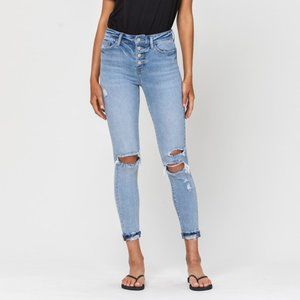 *NEW* Vervet by Flying Monkey High-Rise Button Up Skinny Jeans